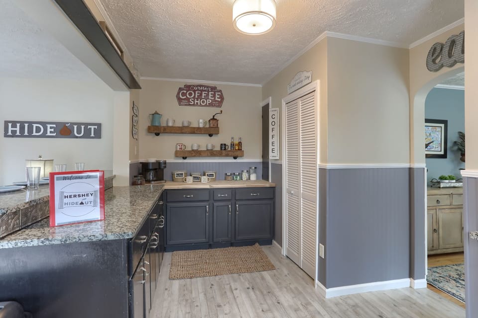 Living Room To Left, Dining Room Through Right
