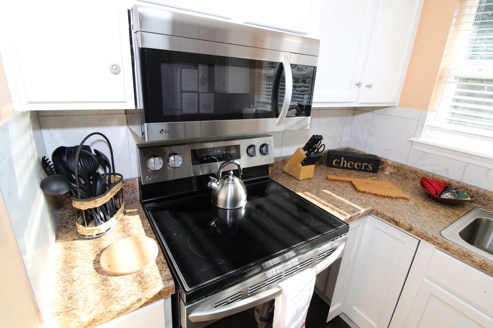 Microwave and Stove