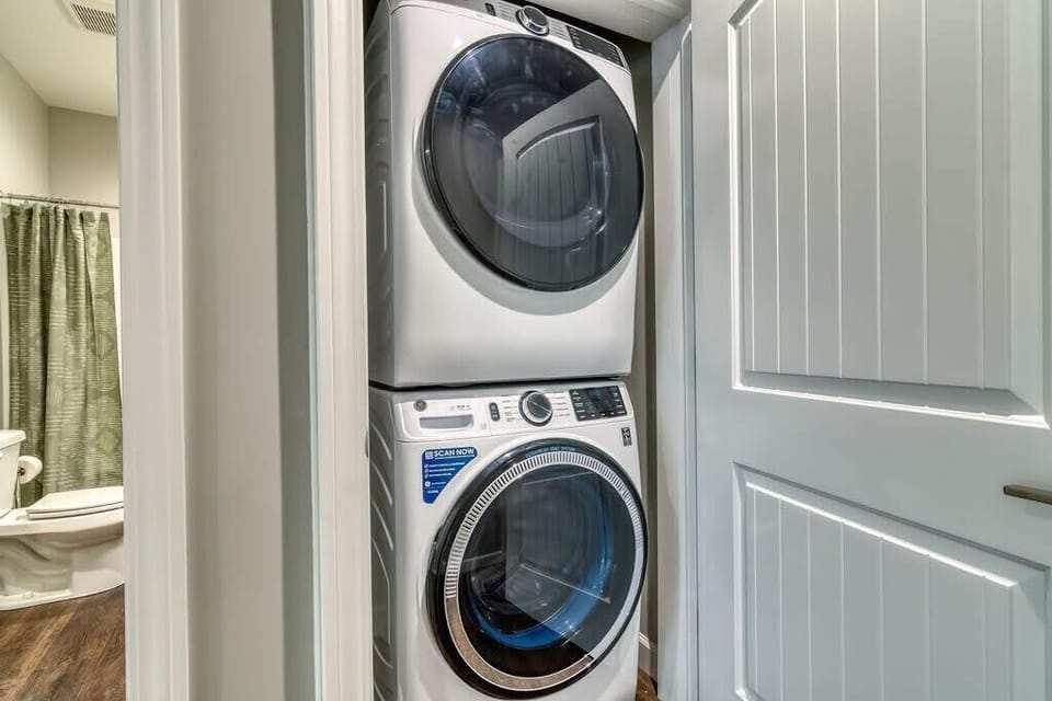 A washer and dryer for all your laundry needs! Detergent is provided!