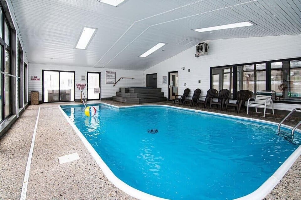Enjoy some pool time even in the rain with this indoor pool.