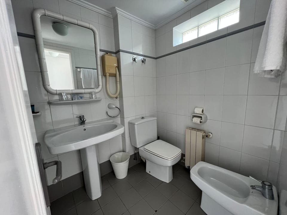 Free toiletries, hair dryer, bidet