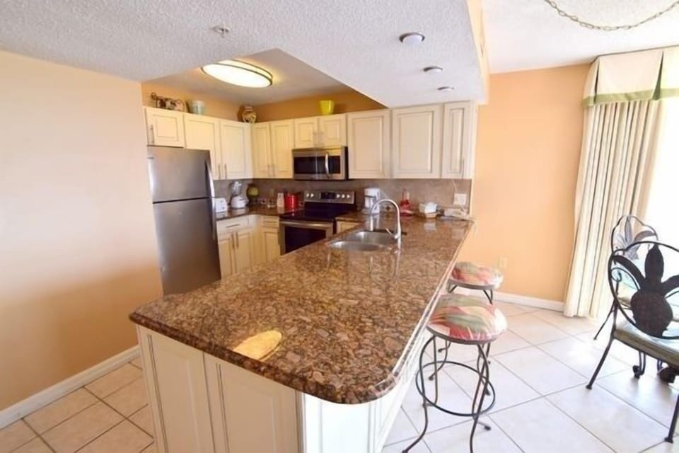 Indoors, Kitchen, Refrigerator, Floor, Flooring