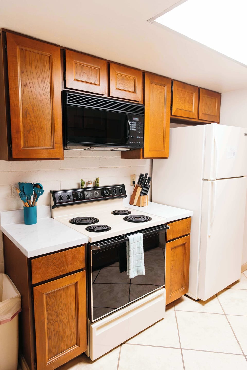 Kitchen fully stocked with all cooking needs