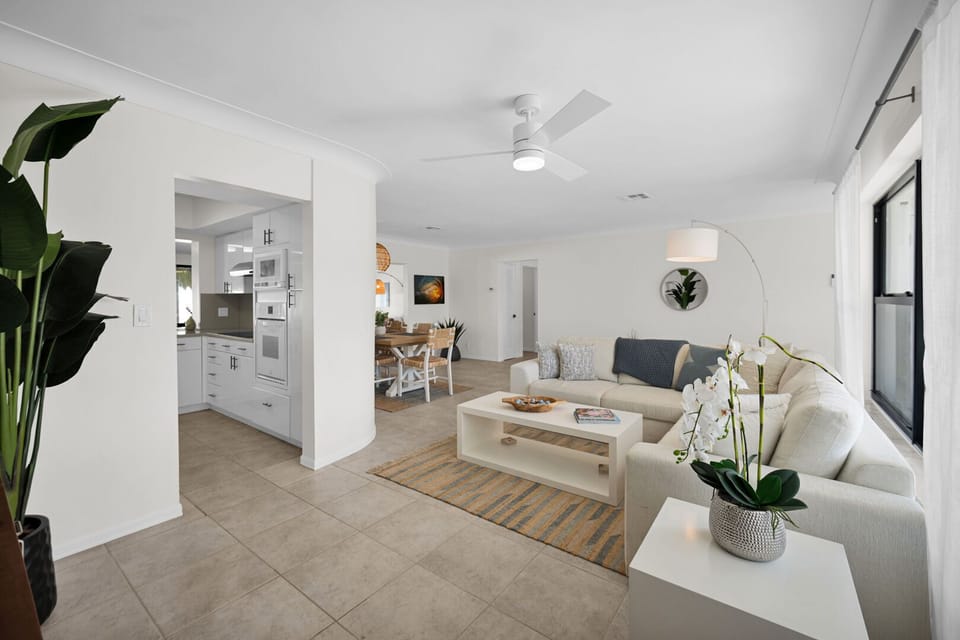 Open plan living area