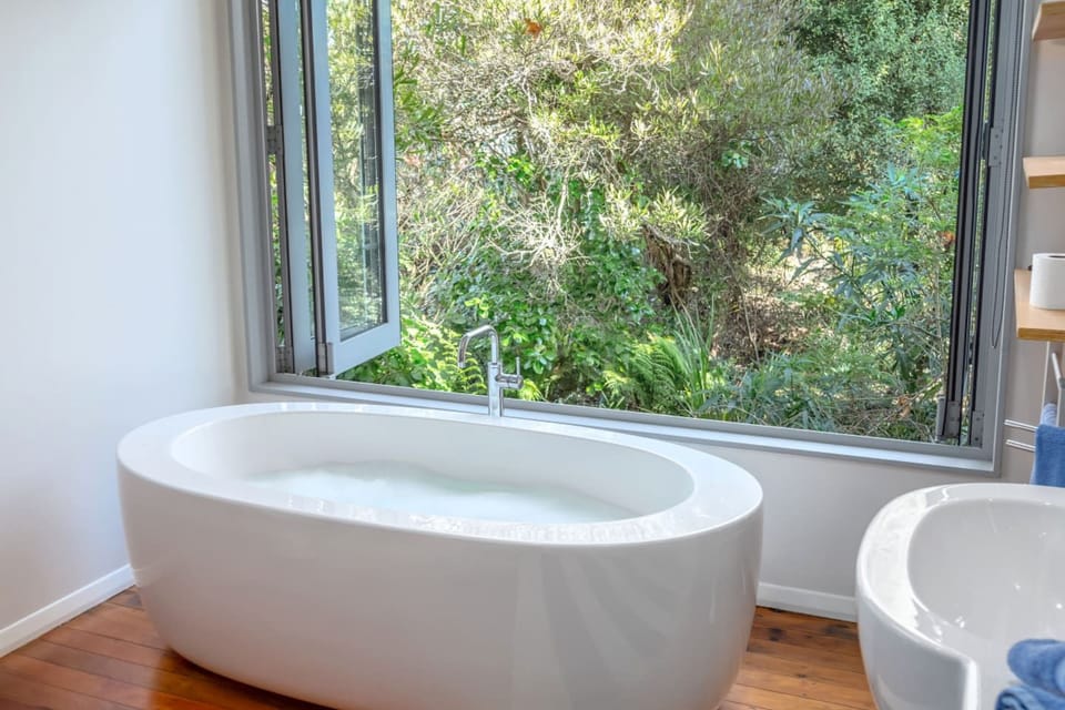 Bath in bathroom