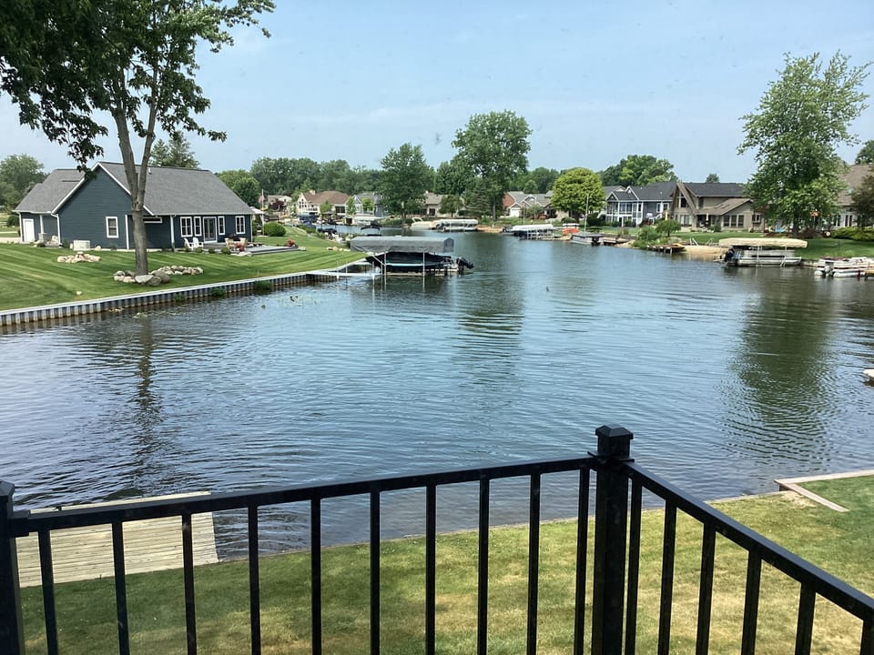 View from the upstairs balcony
