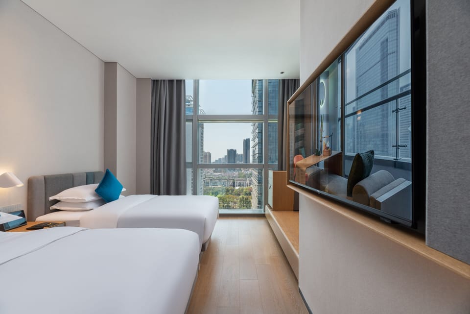 Deluxe Twin Room, Multiple Beds | View from room