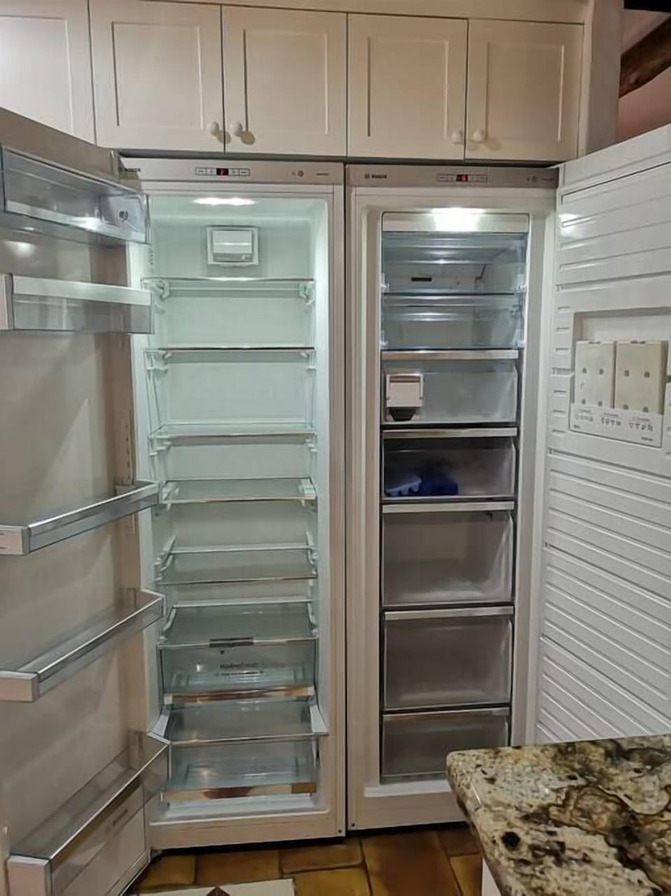 Large fridge and freezer (Bosch)