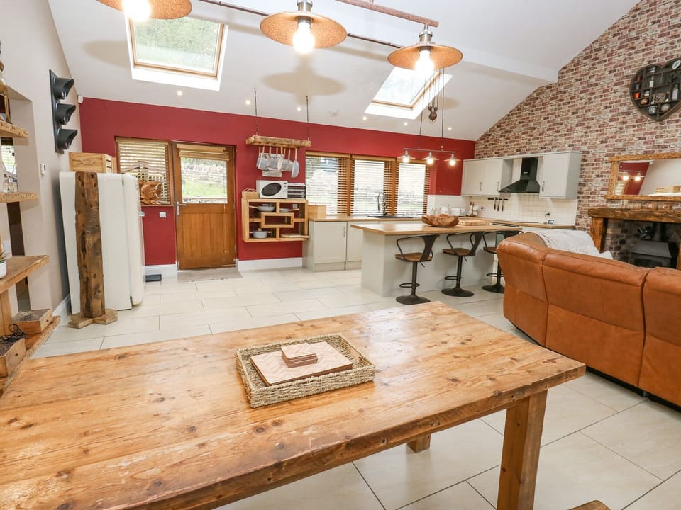 Fridge, dishwasher, electric kettle, toaster