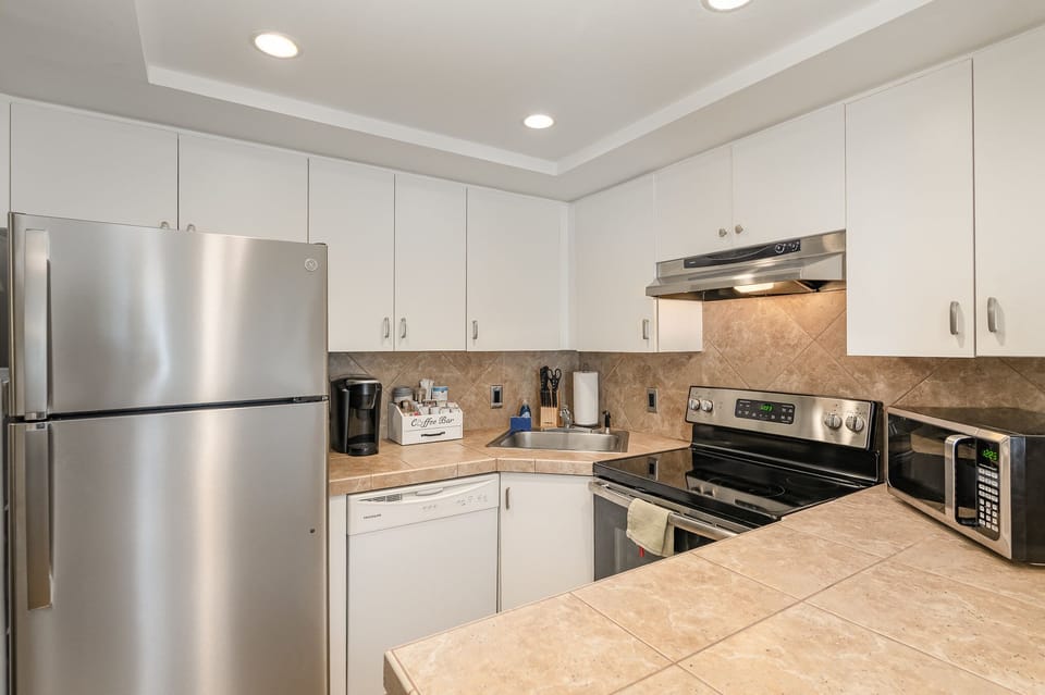 Fully stocked kitchen