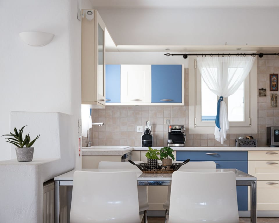 Grand Villa | Private kitchen | Fridge, microwave, oven, stovetop