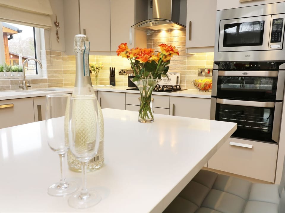 Fridge, dishwasher, electric kettle, toaster