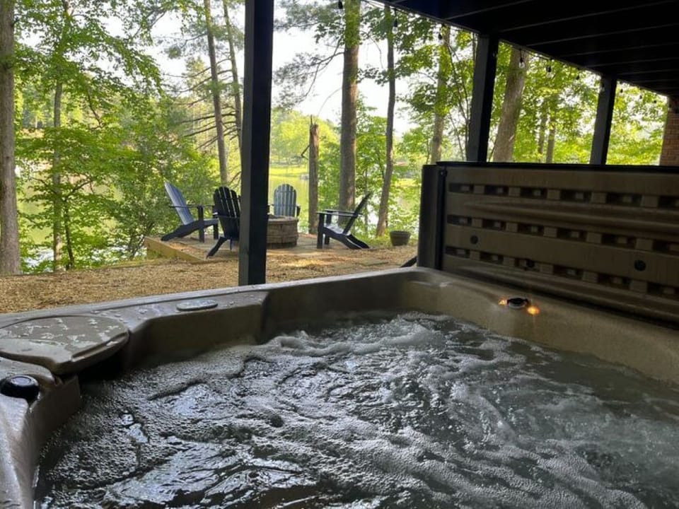 "One of the best parts of our stay was relaxing in the hot tub"