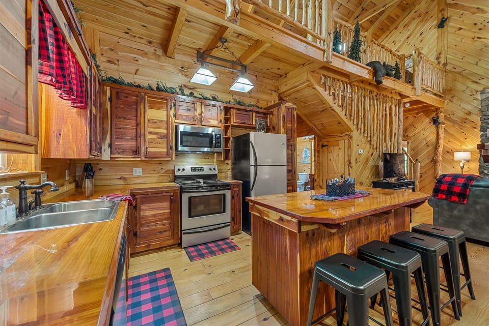 Fully stocked kitchen
