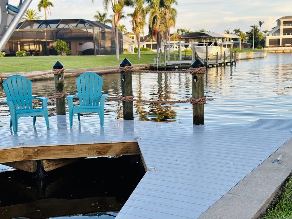 Relax and watch dolphins or do some fishing from the dock! 