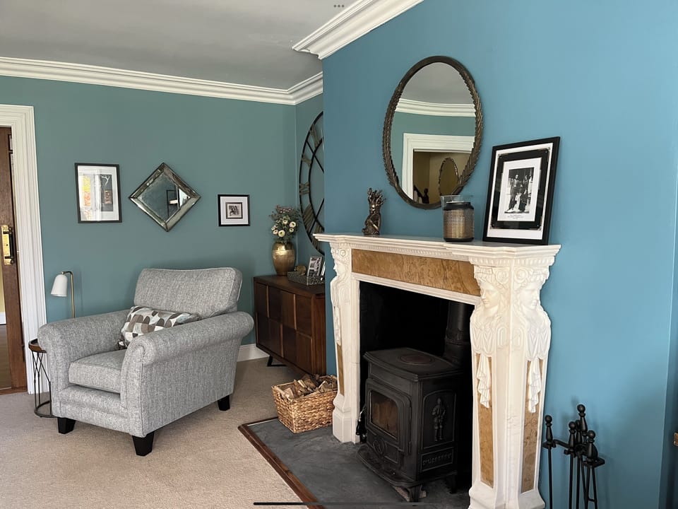 Jacobs Hein Family Room: fireplace, window seat, tv, seating