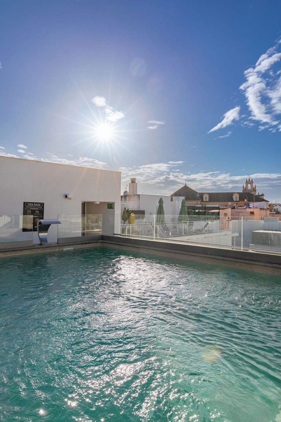 Rooftop pool