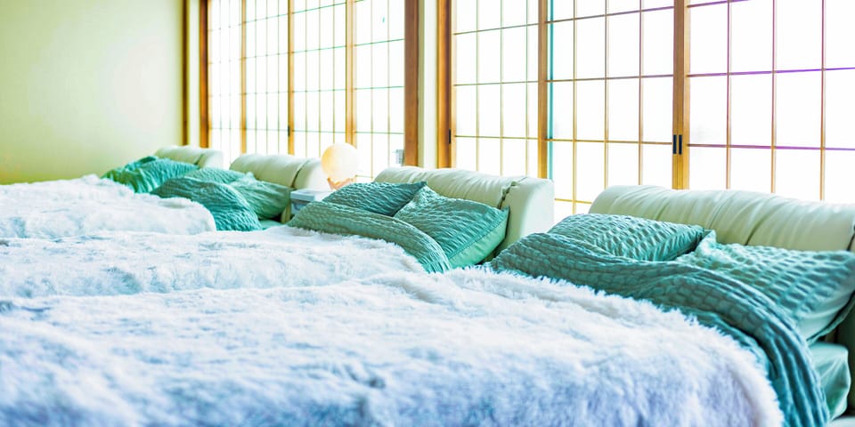 Japanese-Western style room 30 tatami mats, Non Smoking | Free WiFi, bed sheets