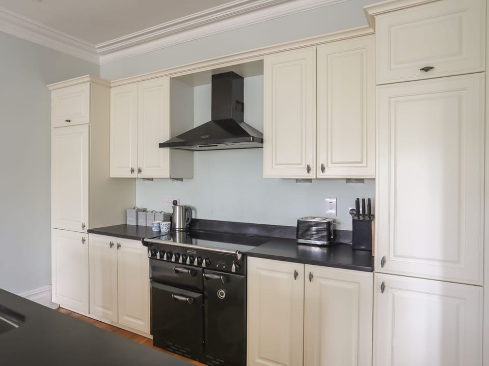 Fridge, dishwasher, electric kettle, toaster