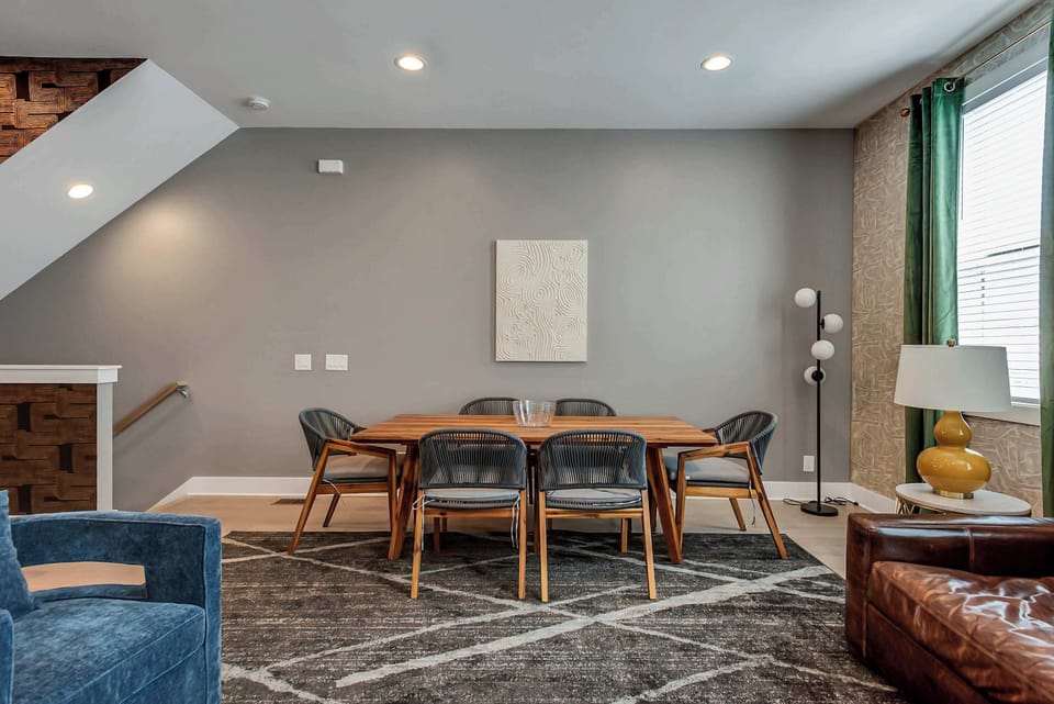 *Dine in or have a game night at the large dinner table.