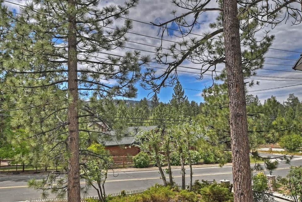 View from master bedroom balcony. 