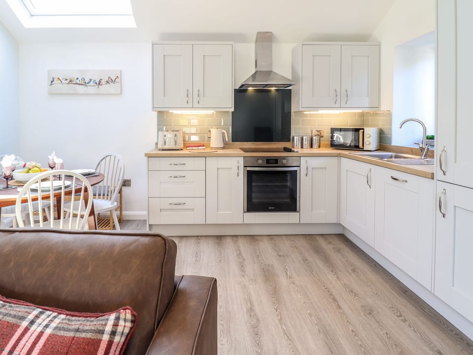 Fridge, dishwasher, electric kettle, toaster
