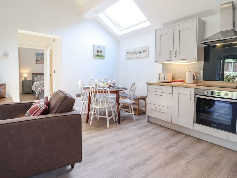 Fridge, dishwasher, electric kettle, toaster