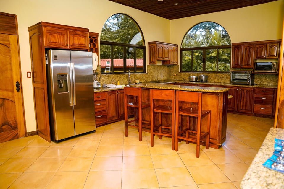 Luxury House, Multiple Bedrooms, Pool View | Private kitchen | Microwave, oven, toaster, rice cooker