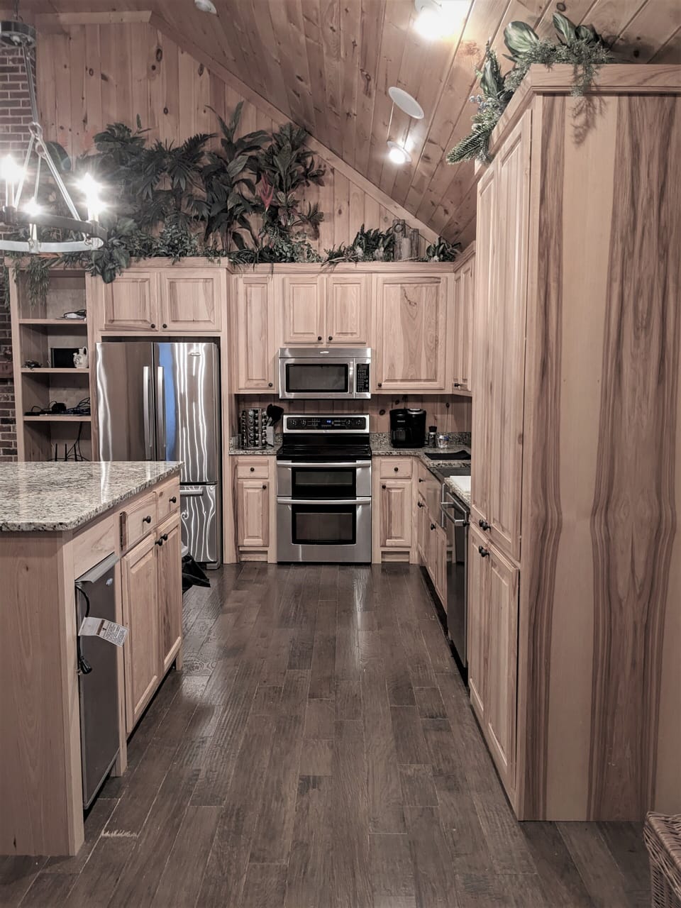 kitchen is fully equipped with full size appliances and dishwasher
