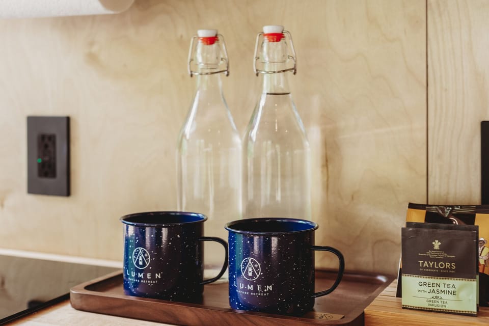 Water bottles and Lumen mugs