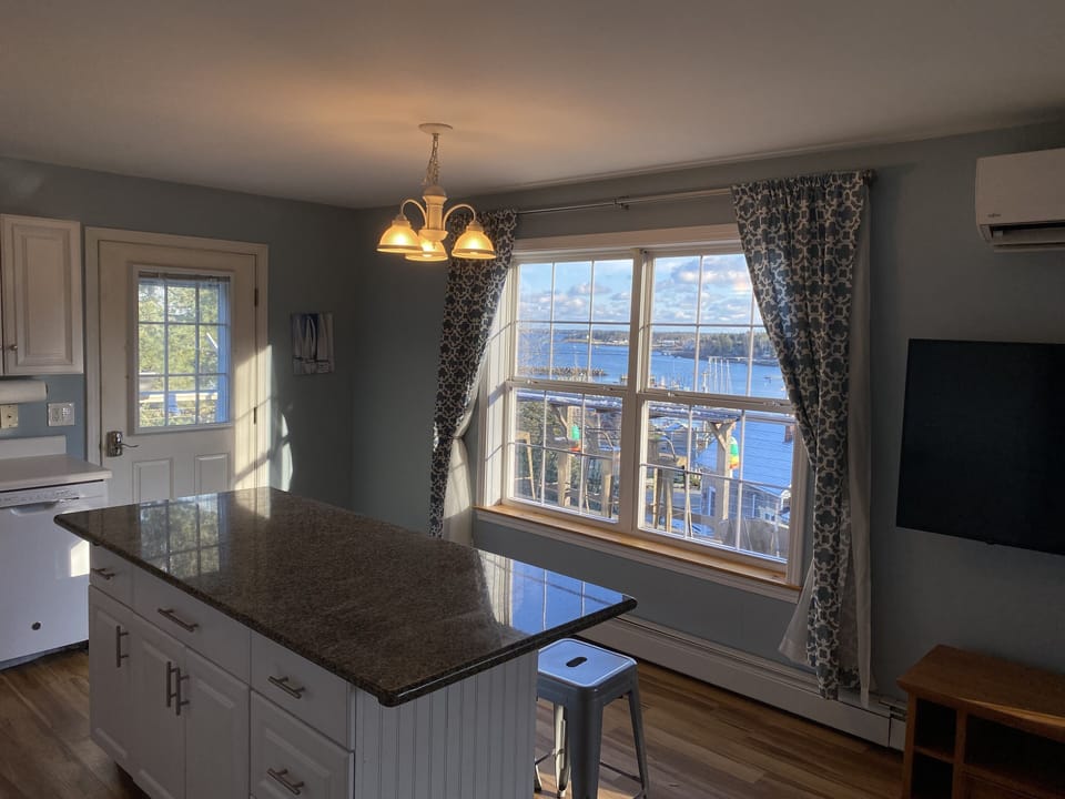 View of the harbor from the kitchen