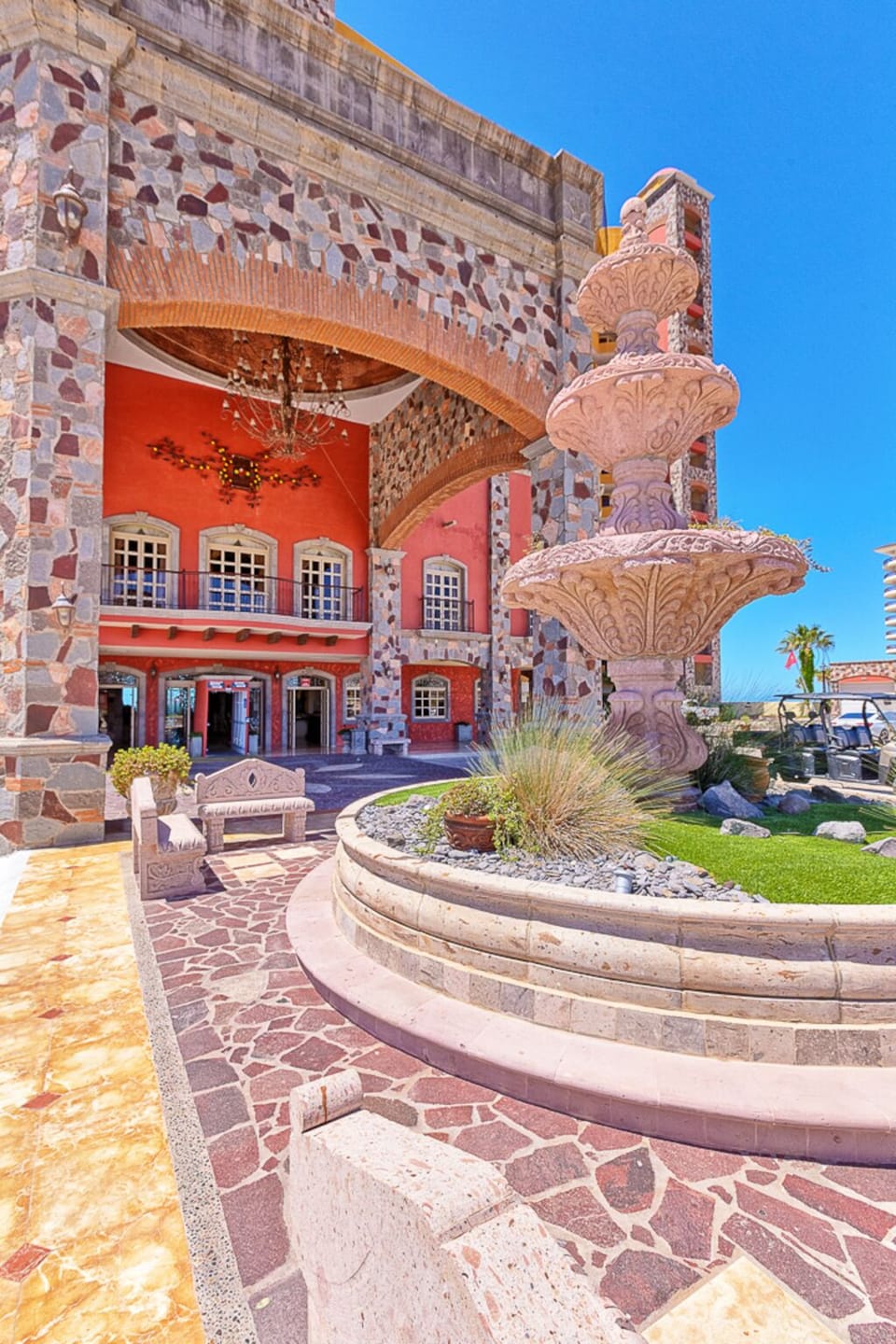 Stunning entrance to the property.