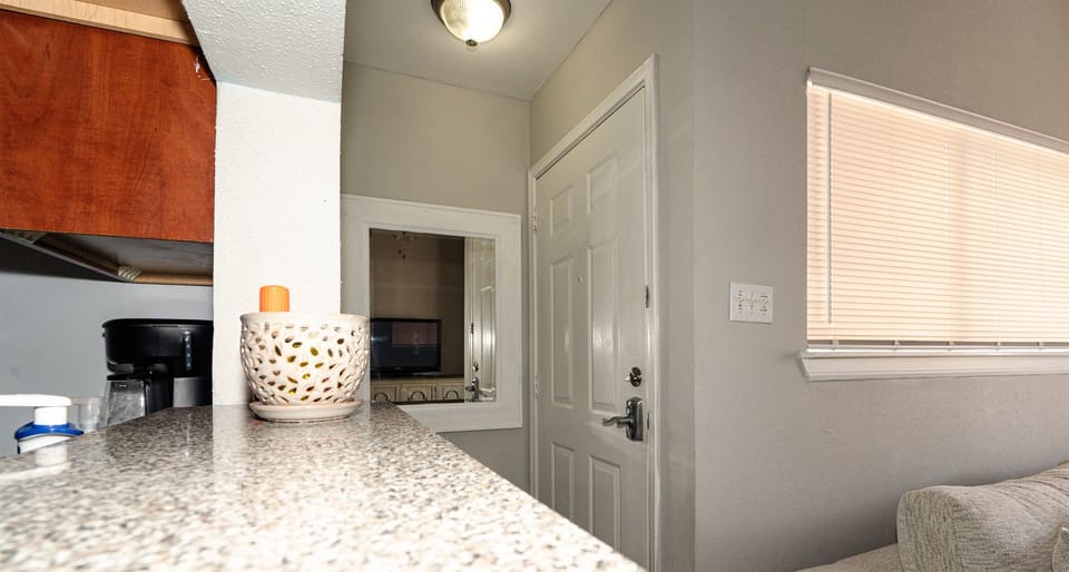 On the counter you will find pool tags & key to fitness room
