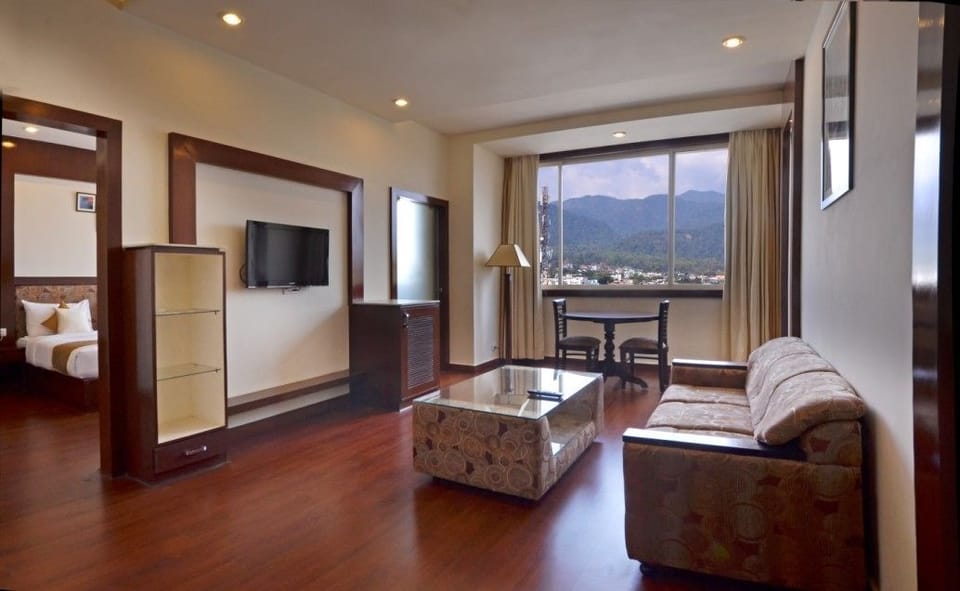 Executive Room | Living area | LCD TV, fireplace