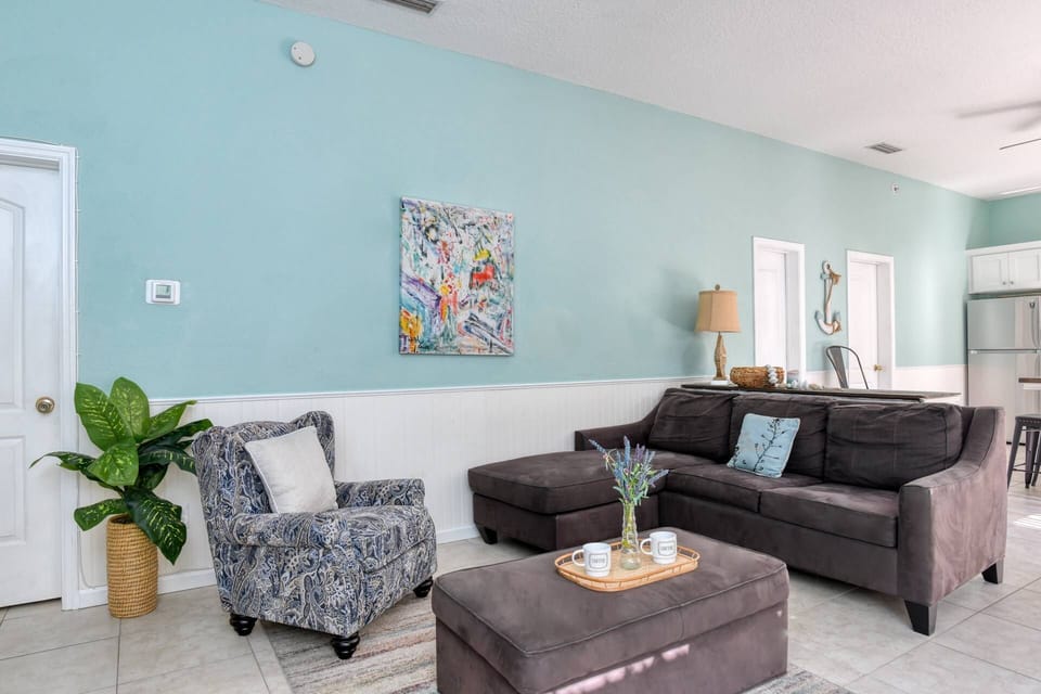 Relax with family and friends in this comfortable first floor living room.