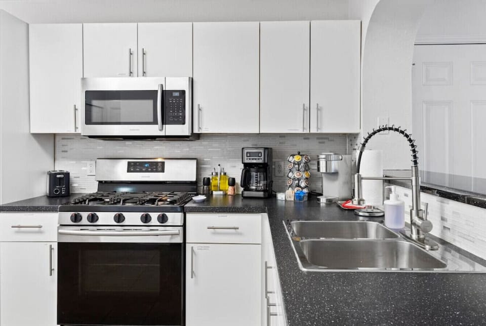 Gas-burning stove tops for the skilled chefs.