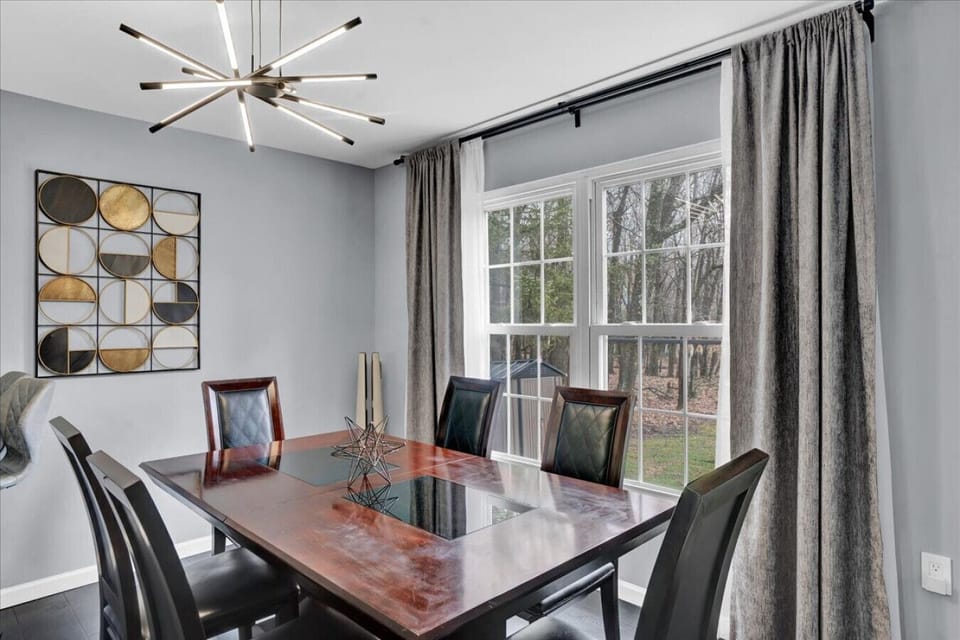 Have a drink or share a meal with friends in our dining room