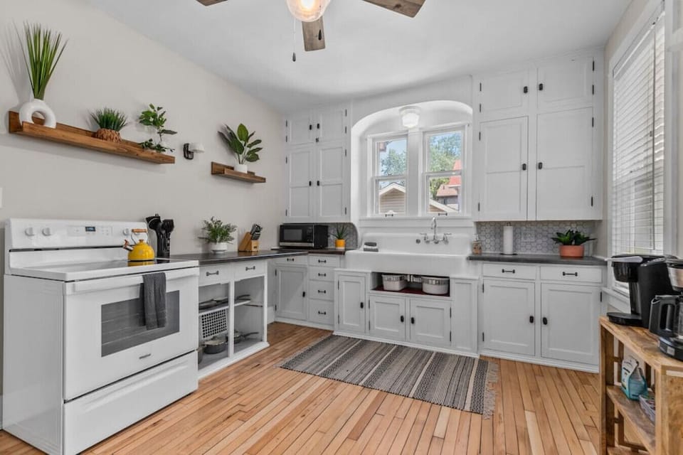A huge kitchen ~ the gathering space in every home!