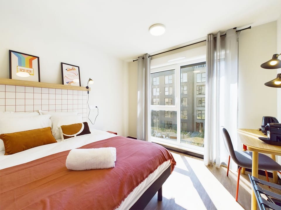Standard Room | Premium bedding, desk, laptop workspace, soundproofing