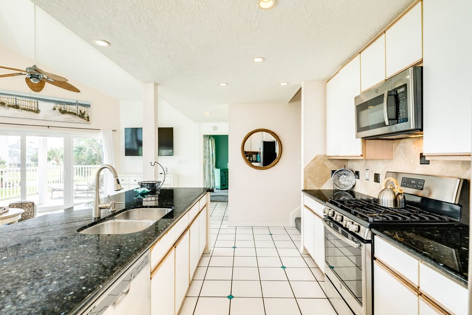Plenty of counter space to prep and serve homecooked meals