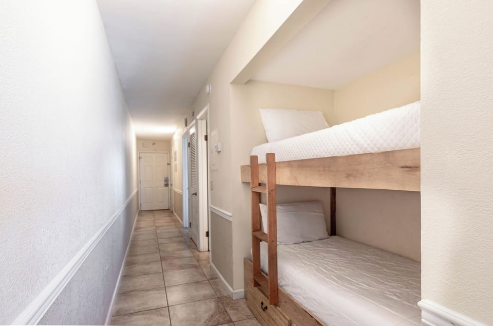 Bunkbeds in the hallway nook