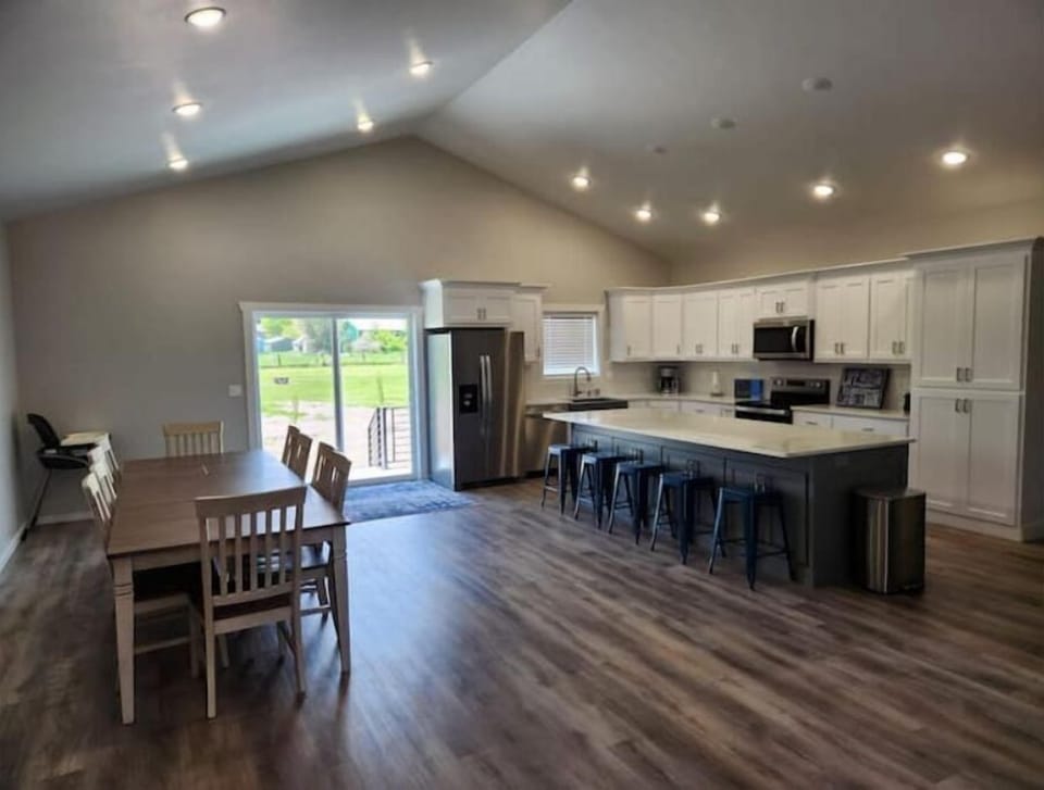 Kitchen and Dinning area.