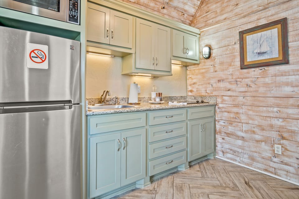 Fully stocked kitchen