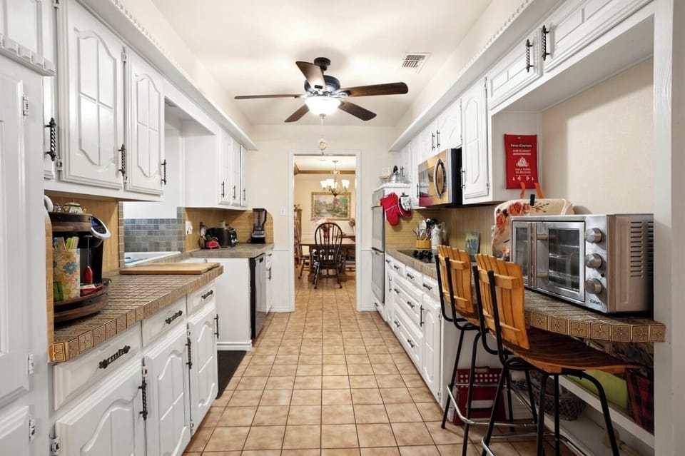 Large galley kitchen