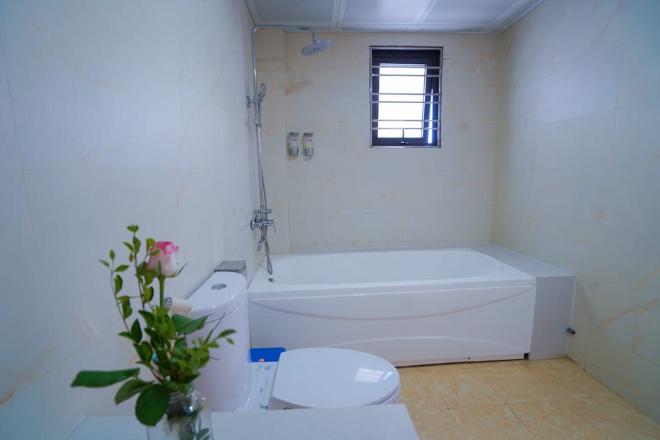 Free toiletries, hair dryer, slippers, bidet