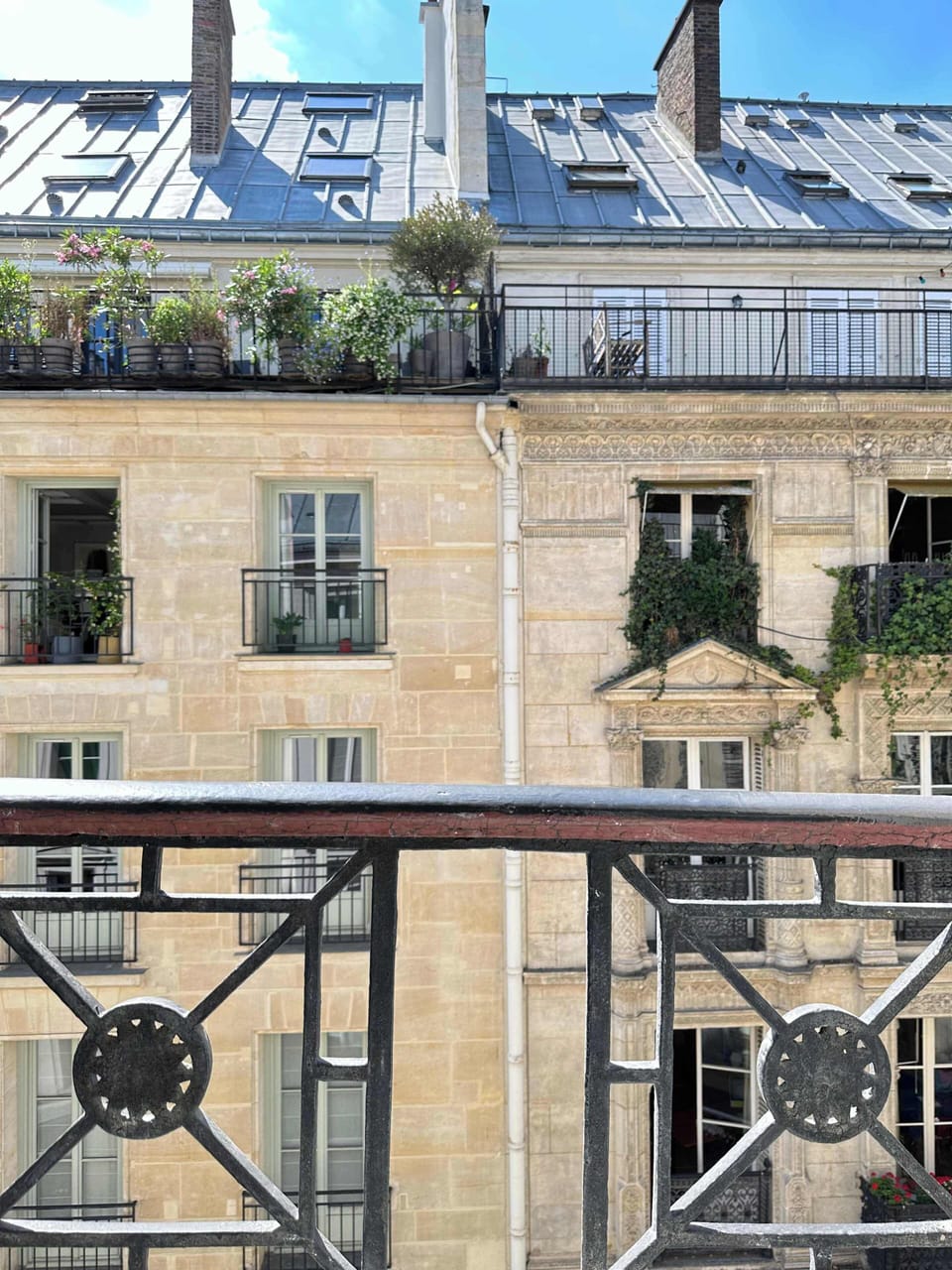 Splendid view of the beautiful properties of Paris