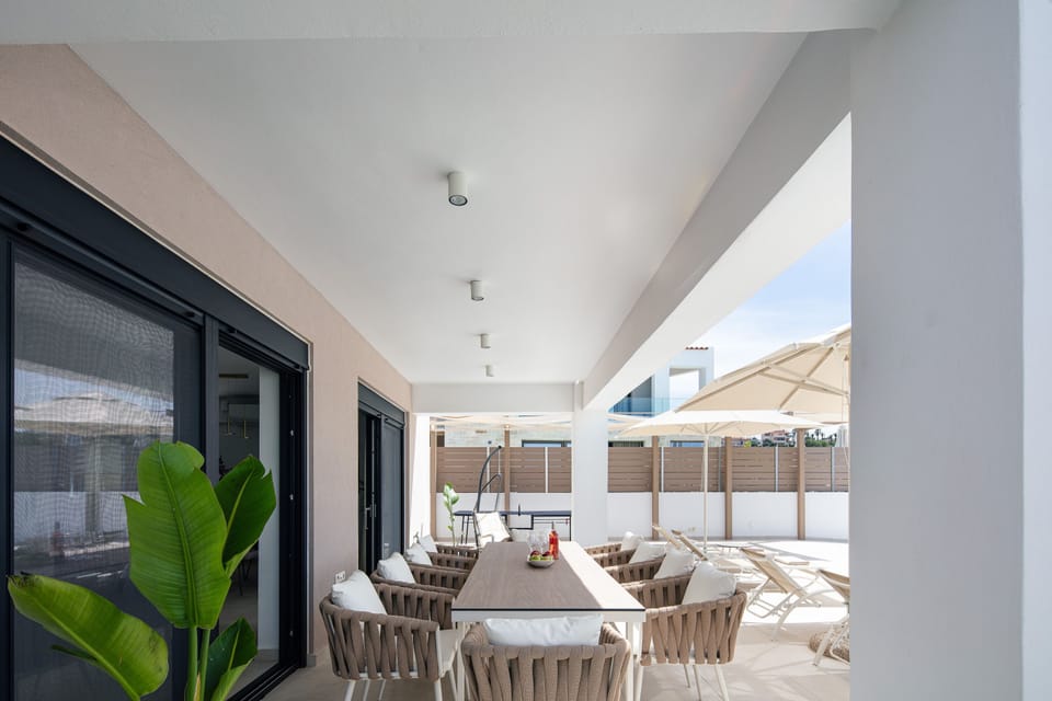 Outdoor seating area. 