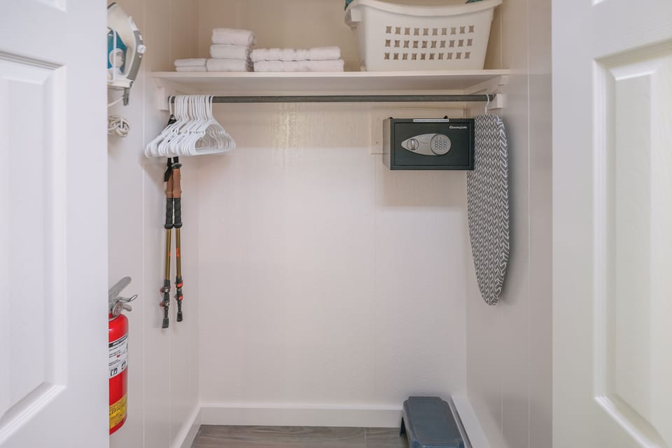 Closet with a safe