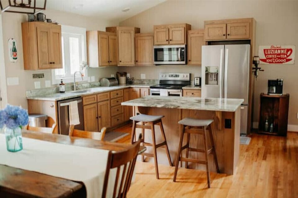Our open concept living space is made up of the sitting room, kitchen & dining.