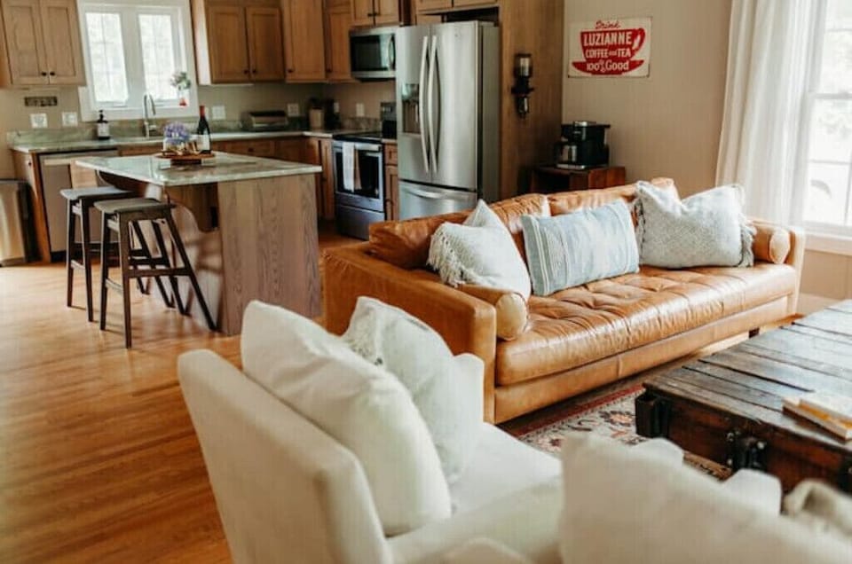 Our open concept living space is made up of the sitting room, kitchen & dining.